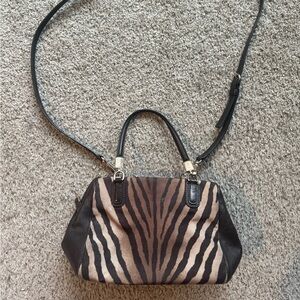 Vintage Coach Brown Zebra Bag